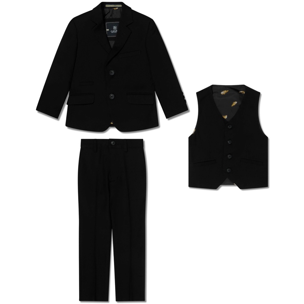 Kids Black Formal Suit Set